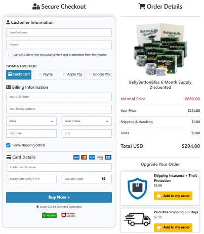 BellyButtonBliss Supplements